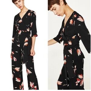 Zara Tulip Kimono Wrap Blouse‎ Size M